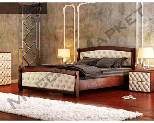 Кровать Альпия с каретной стяжкой